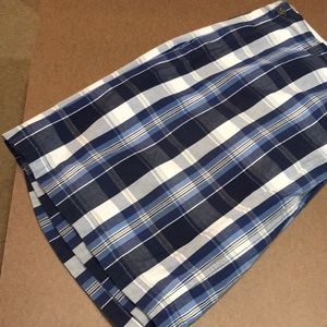 More blue plaid shorts